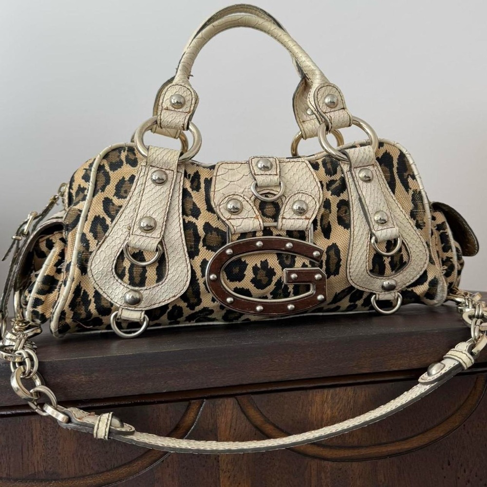 G by Guess Leopard Print Handbag
